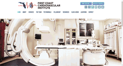 Desktop Screenshot of firstcoastcardio.com